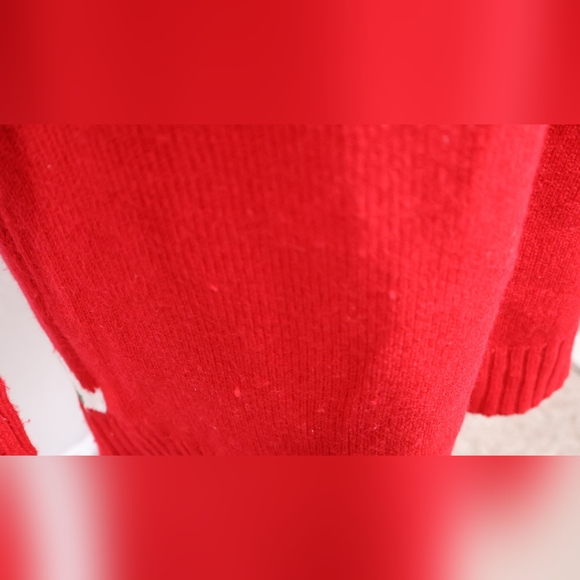 Kohl's Red and Green Holiday Dress with Gold Tree - Picture 9 of 12